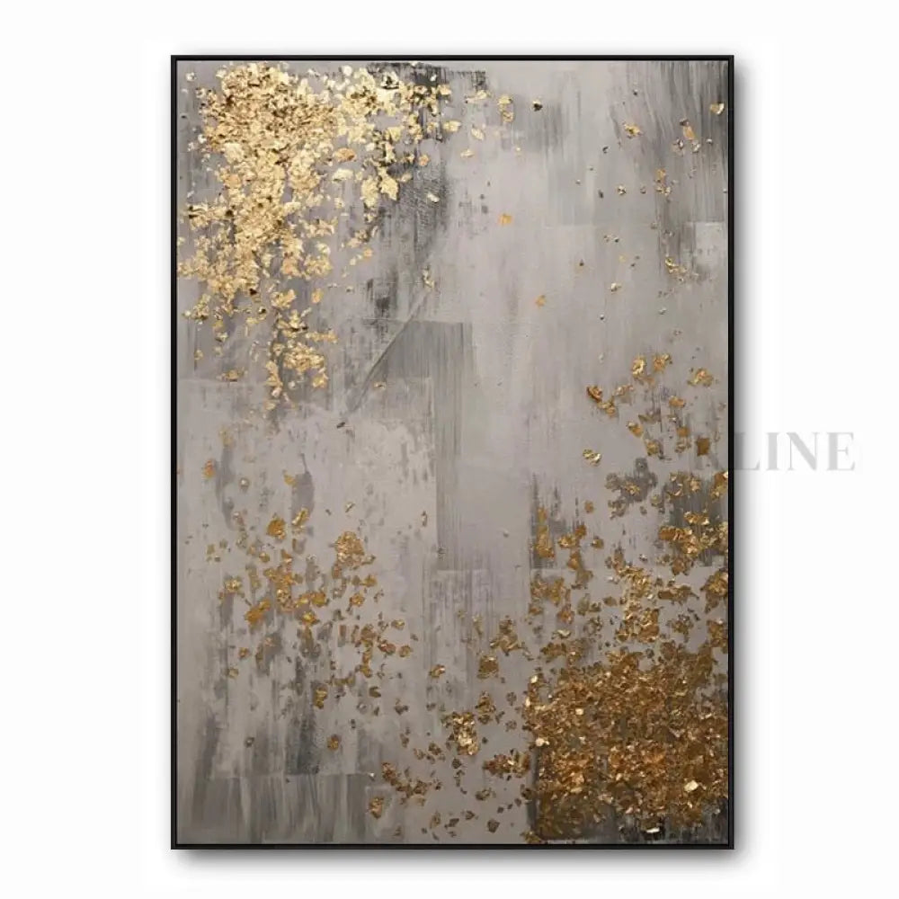 Golden Scatter - Hand Painting Leinwand-Wandkunst