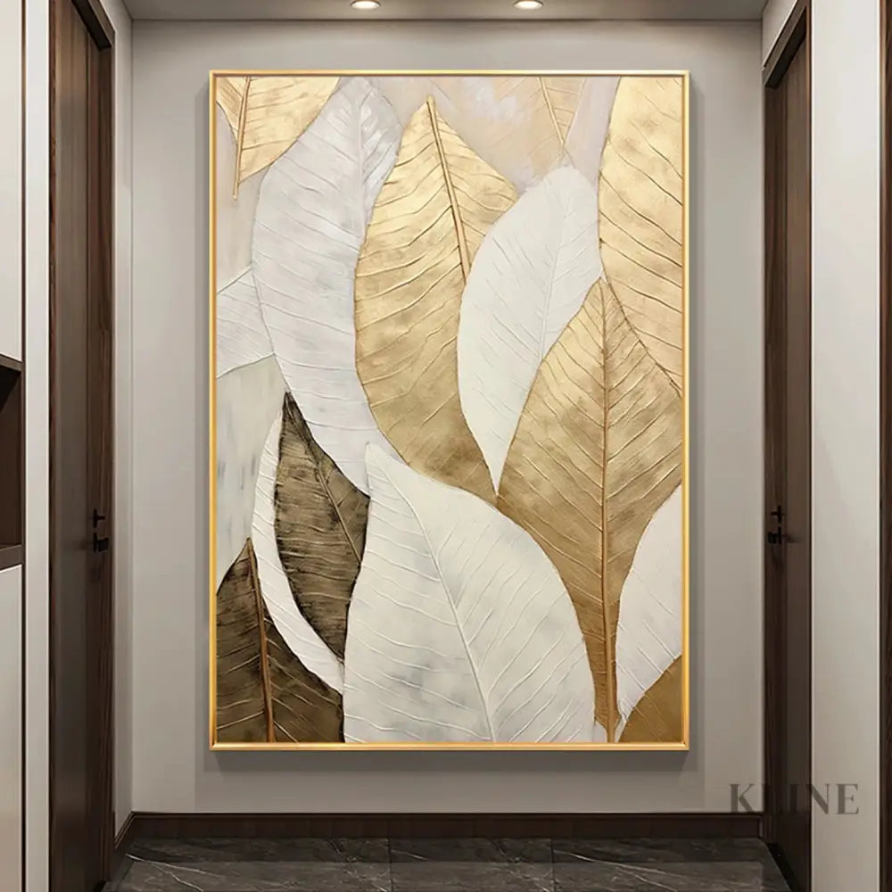 Golden Sophistication - Hand Painting
