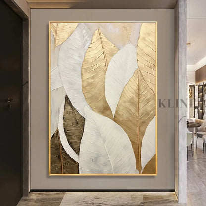 Golden Sophistication - Hand Painting