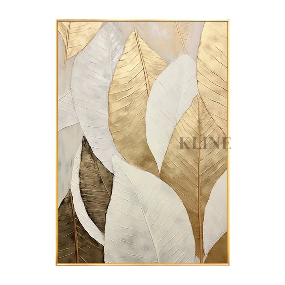 Golden Sophistication - Hand Painting 