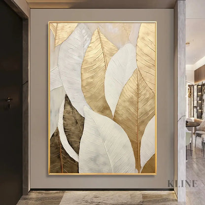 Golden Sophistication - Hand Painting