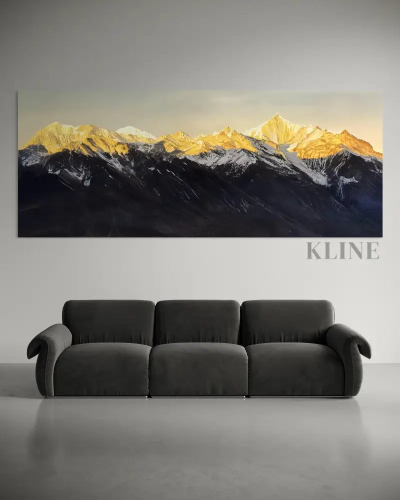 Golden Summit - Hand Painting 