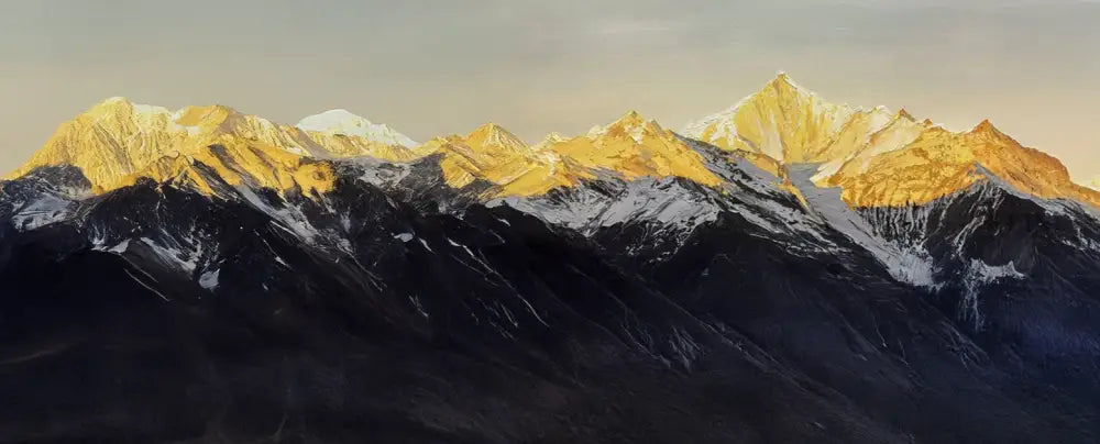 Golden Summit - Hand Painting 