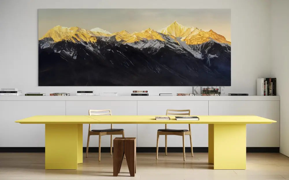 Golden Summit - Hand Painting