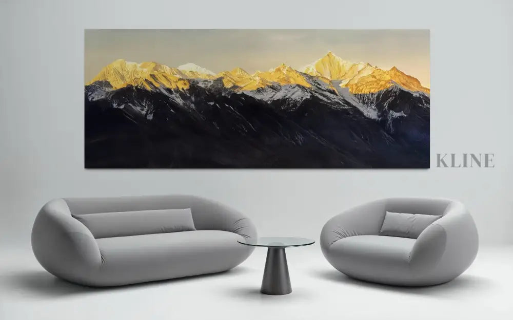 Golden Summit - Hand Painting 