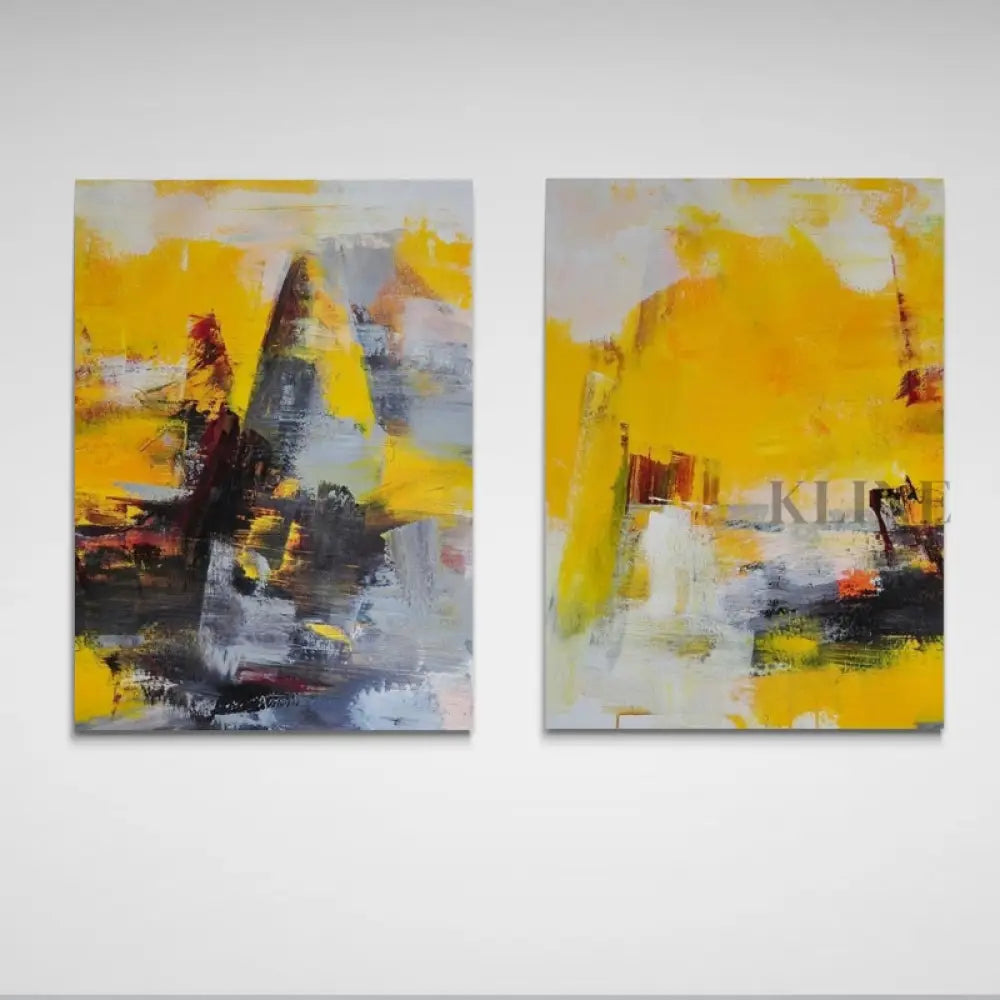 Golden Wilderness Set - Kline Collective لوحات فنية ولوحات جدارية عمودية