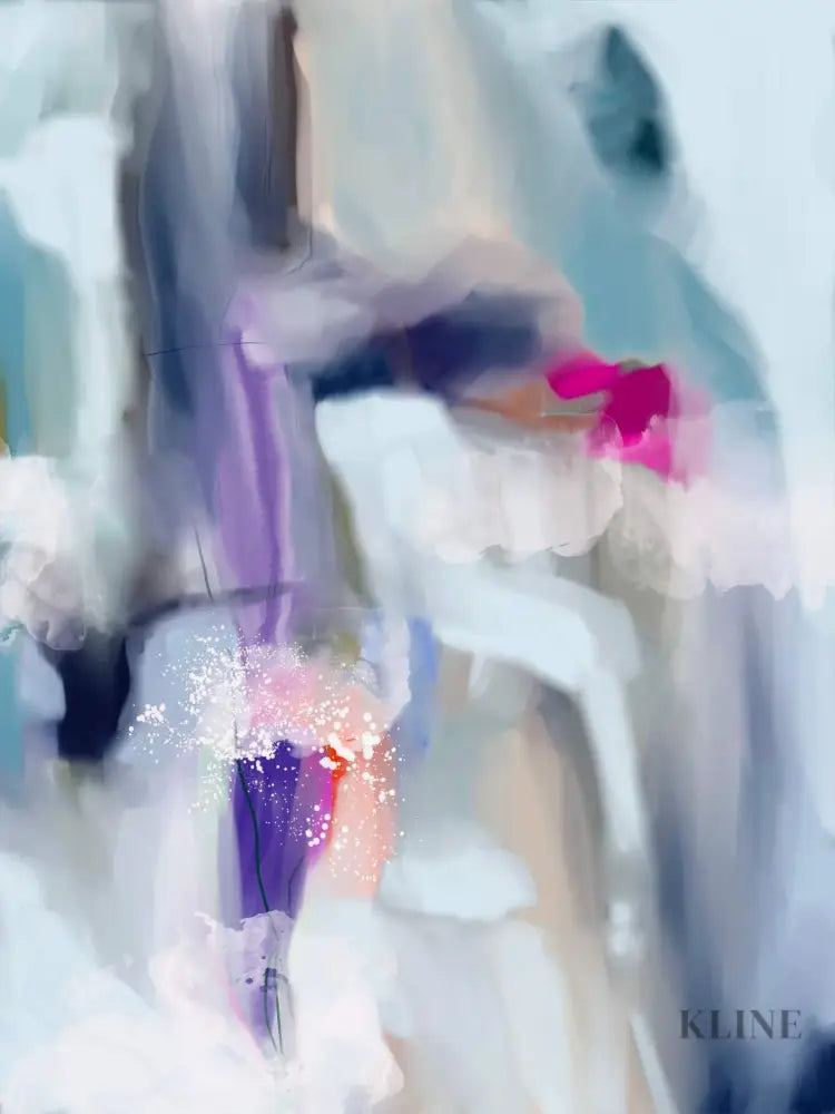 Good Vybes - Hand Painting Purple Wall Art