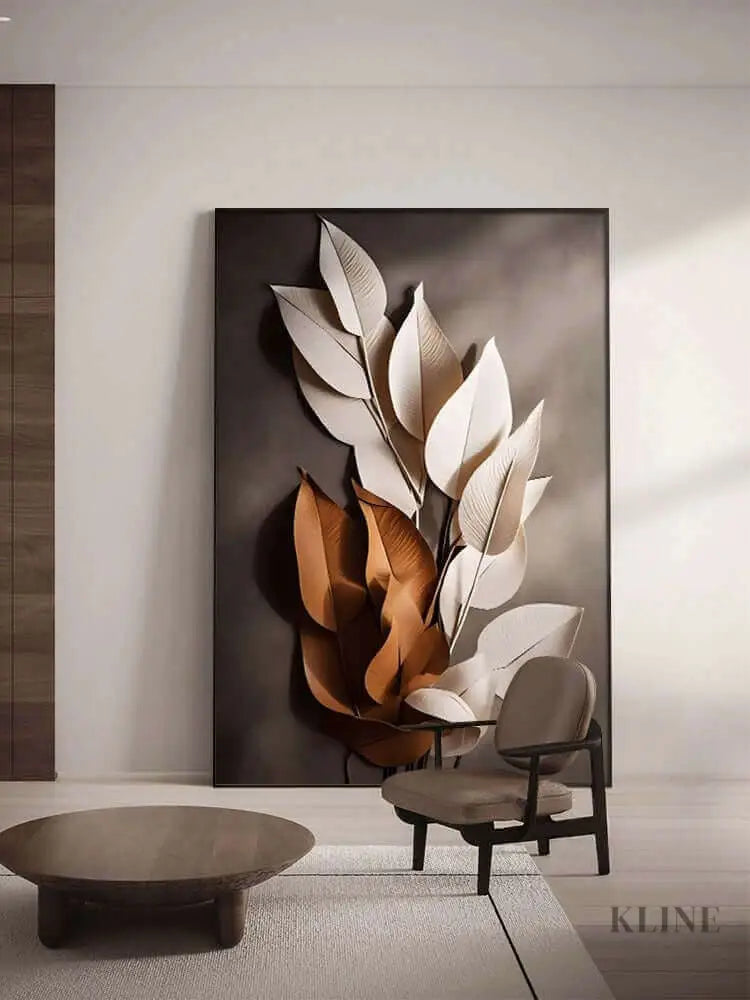 Gossamer Grace - Hand Painting Blumen-Wand-Kunst