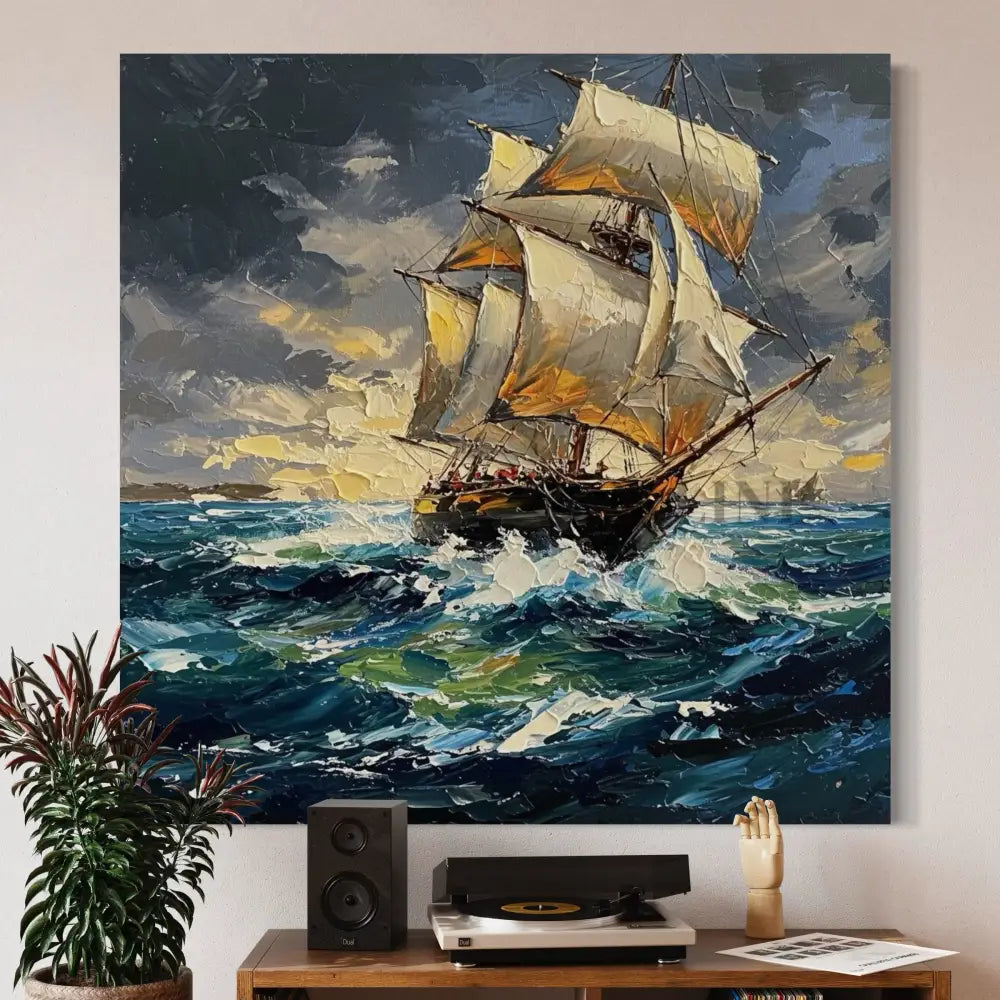 Grand Mariner - Hand Painting Grand art mural