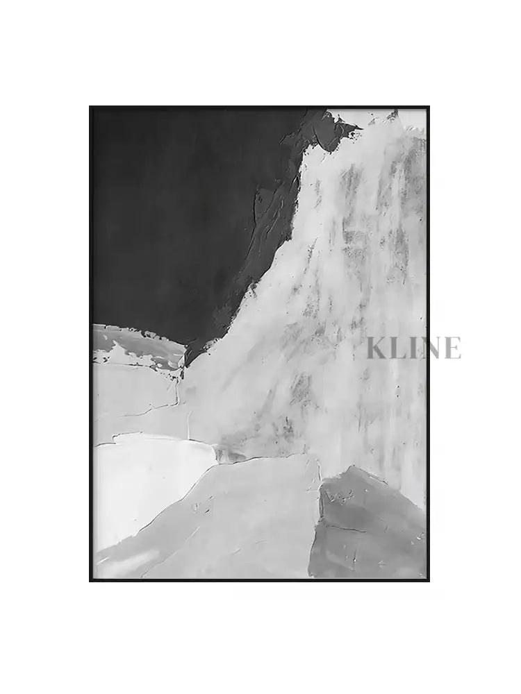 Gray and White Abstract - Hand Painting Large Wall Art