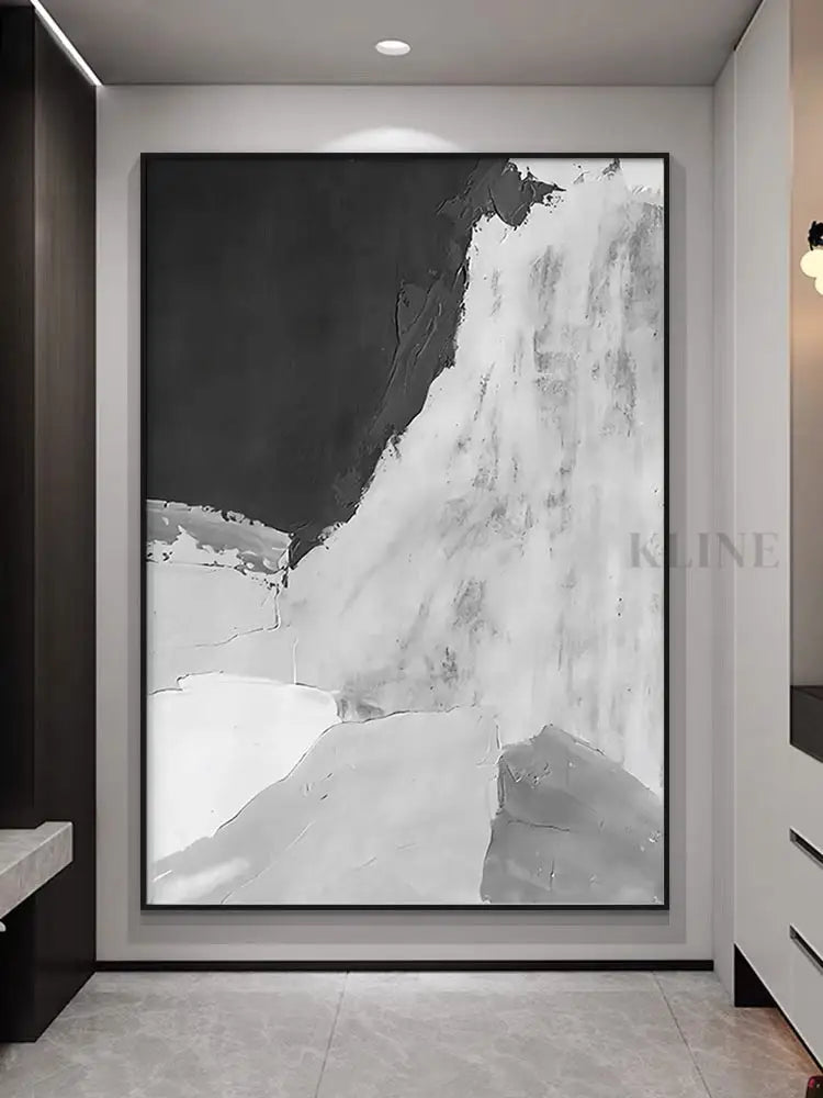 Gray and White Abstract - Hand Painting Pinturas más vendidas