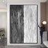 Gray and White Vertical - Hand Painting