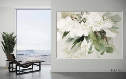 Green Abstract Bouquet - Hand Painting