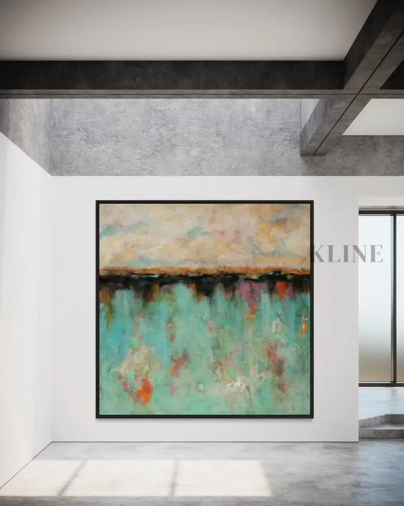 Green Awakening - Hand Painting Lounge Wall Art