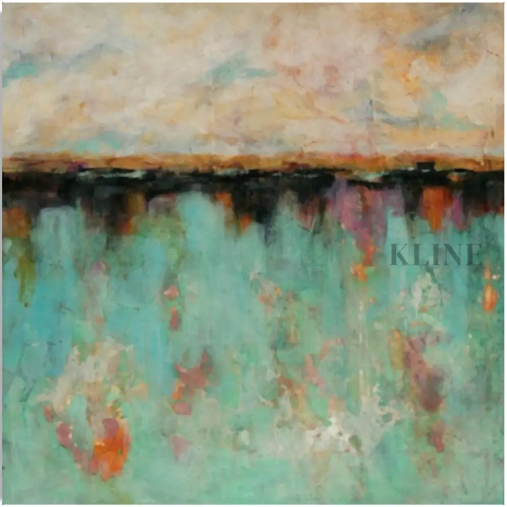 Green Awakening - Hand Painting Lounge Wall Art
