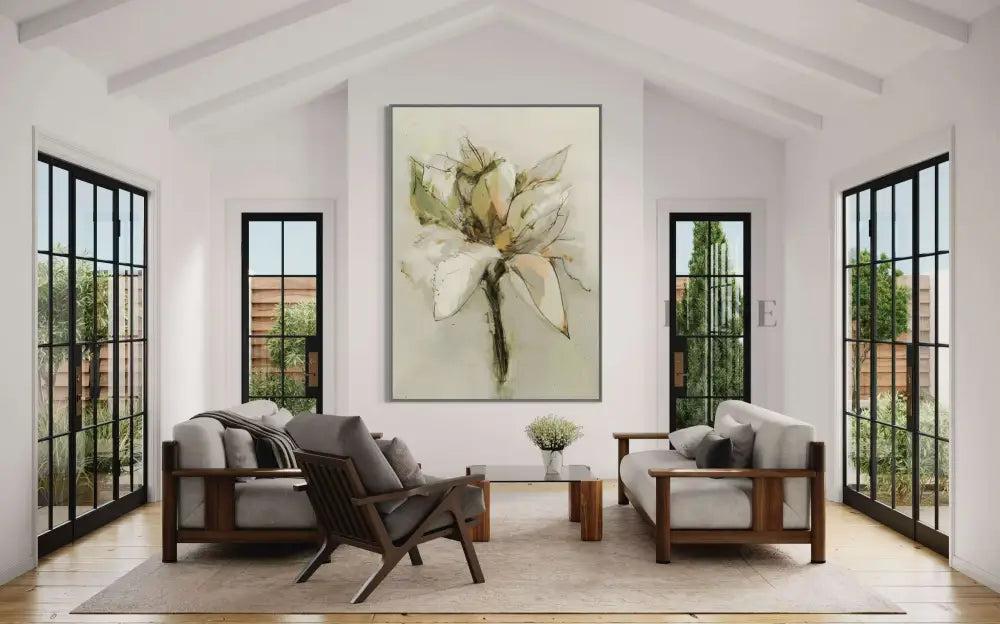 Green Bloom - Hand Painting Vente du vendredi noir