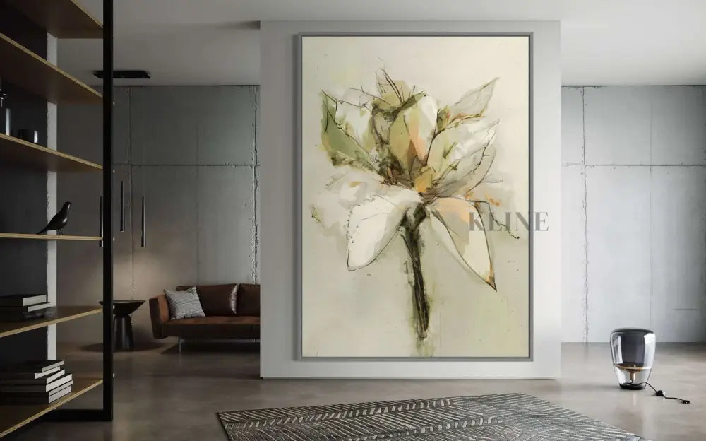 Green Bloom - Hand Painting Vente du vendredi noir