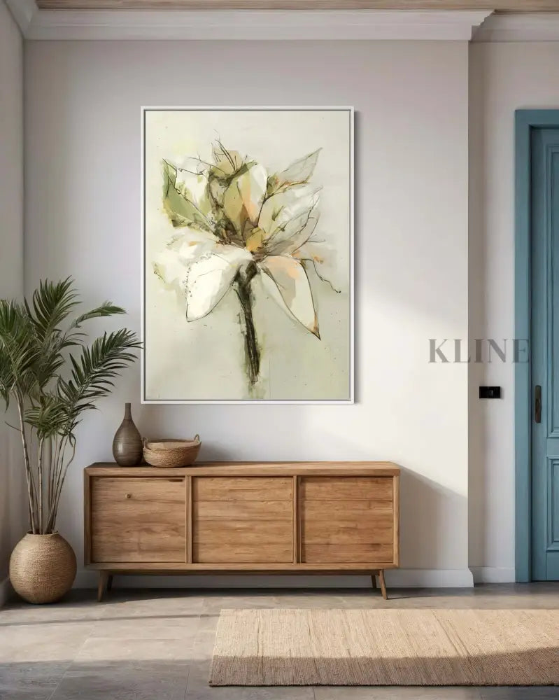 Green Bloom - Hand Painting