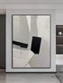 Grey Black and White Textured Painting - Hand Painting