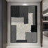 Grey Rough Textured Wall Art - Hand Painting