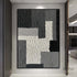 Grey Rough Textured Wall Art - Hand Painting