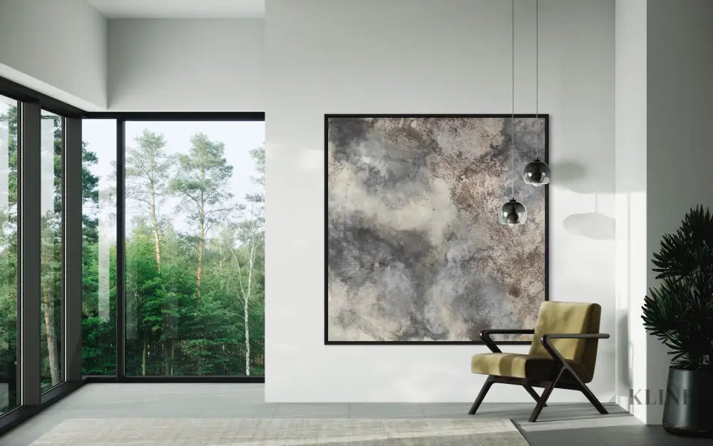 Grey Skies Ahead - Hand Painting 