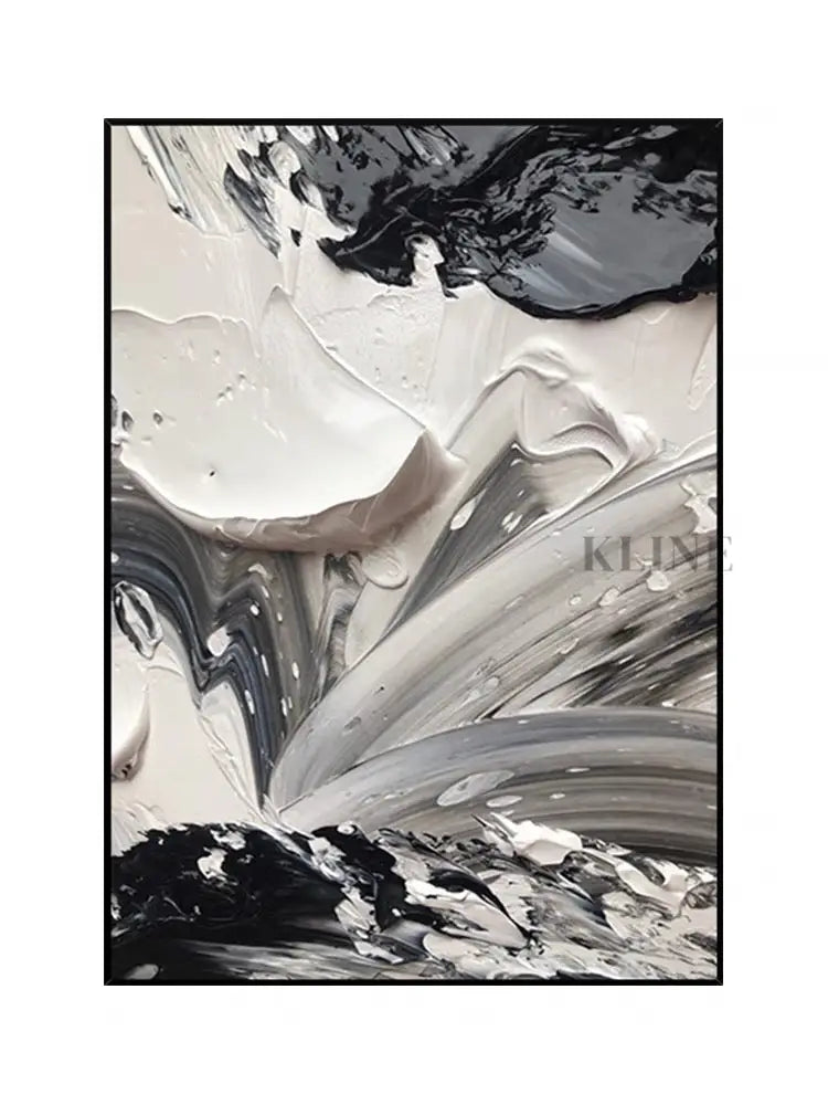 Oil Painting white image 3D Textured Wall Art