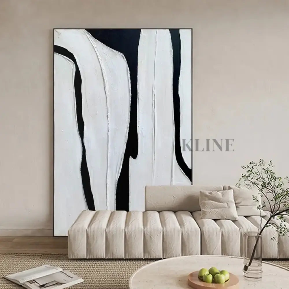 Handmade Black and White - Hand Painting