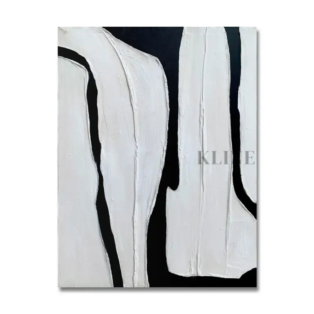 Handmade Black and White - Hand Painting Arte de pared grande