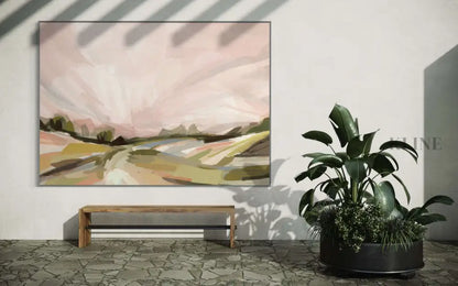 Harvest Sunset - Hand Painting