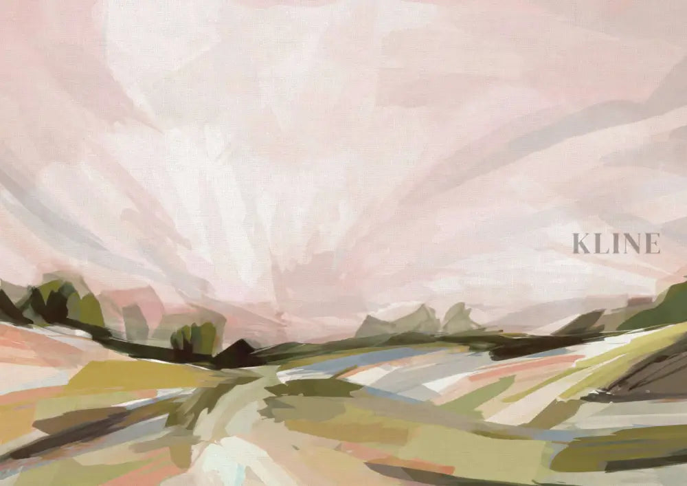 Harvest Sunset - Hand Painting 