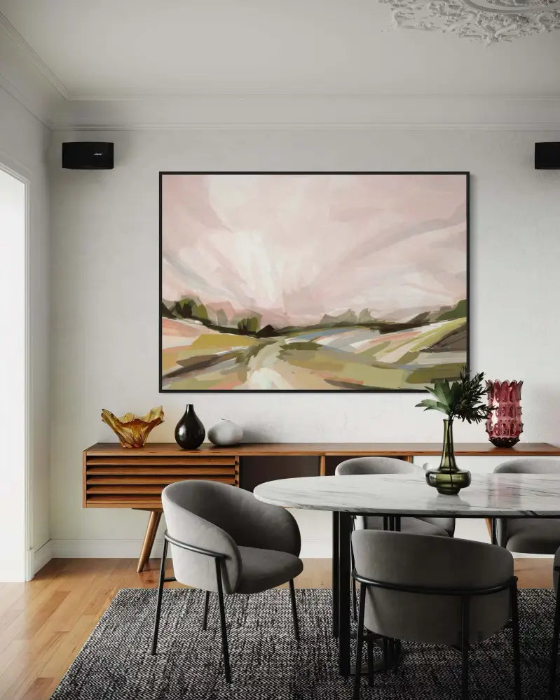 Harvest Sunset - Hand Painting