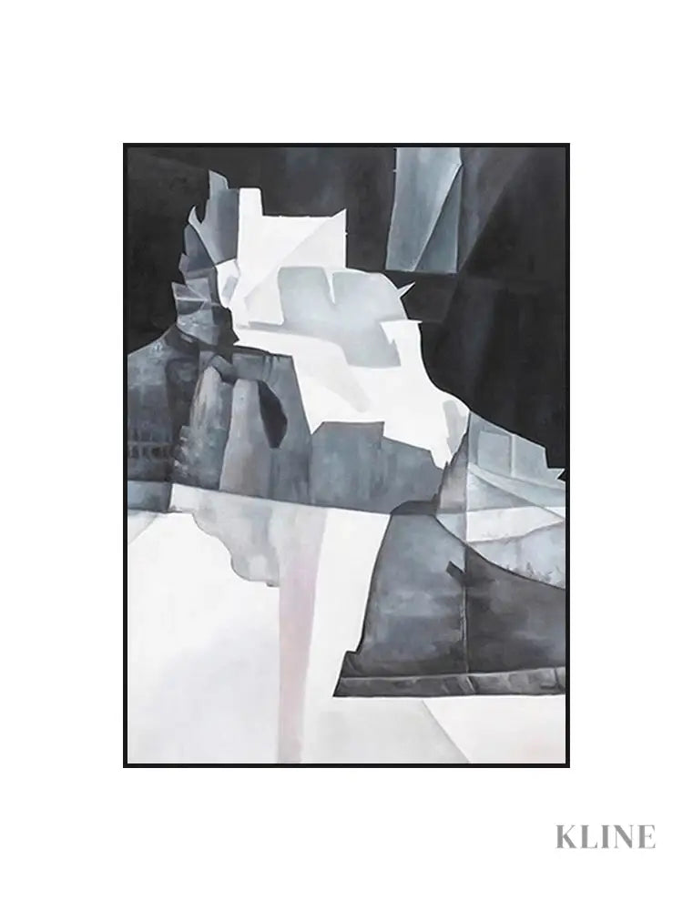 Hidden City - Hand Painting Black and White Paintings