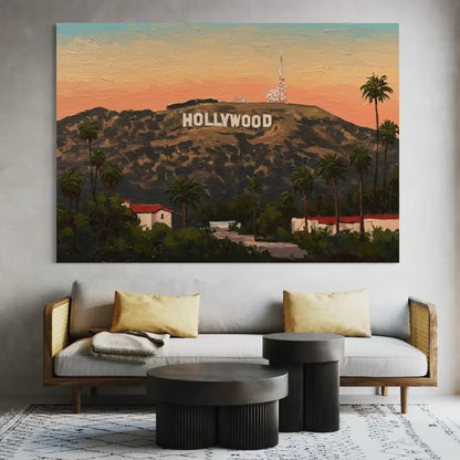 Hollywood Sunset Dreams - Hand Painting