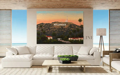 Hollywood Sunset Dreams - Hand Painting