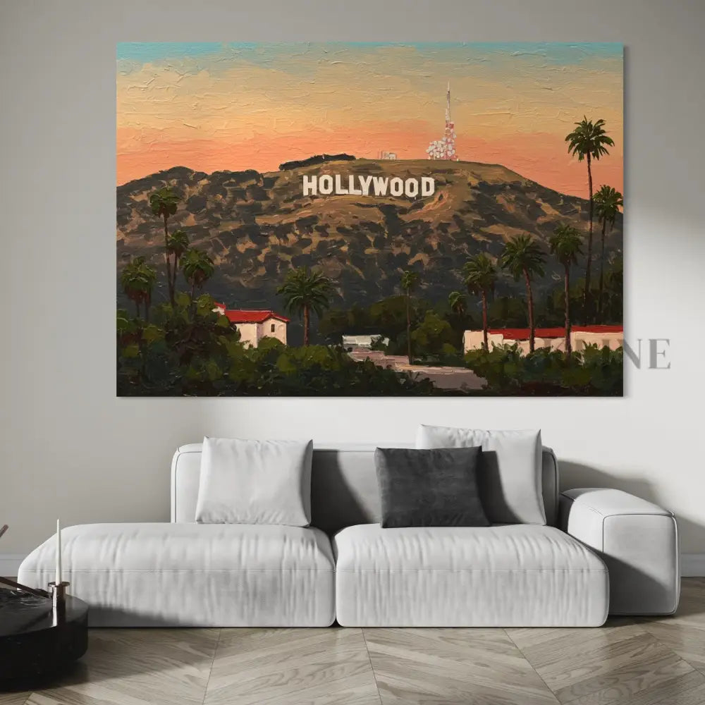 Hollywood Sunset Dreams - Hand Painting