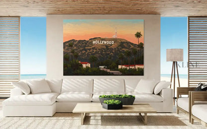 Hollywood Sunset Dreams - Hand Painting