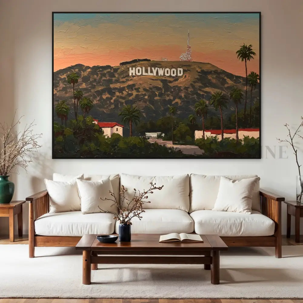 Hollywood Sunset Dreams - Hand Painting
