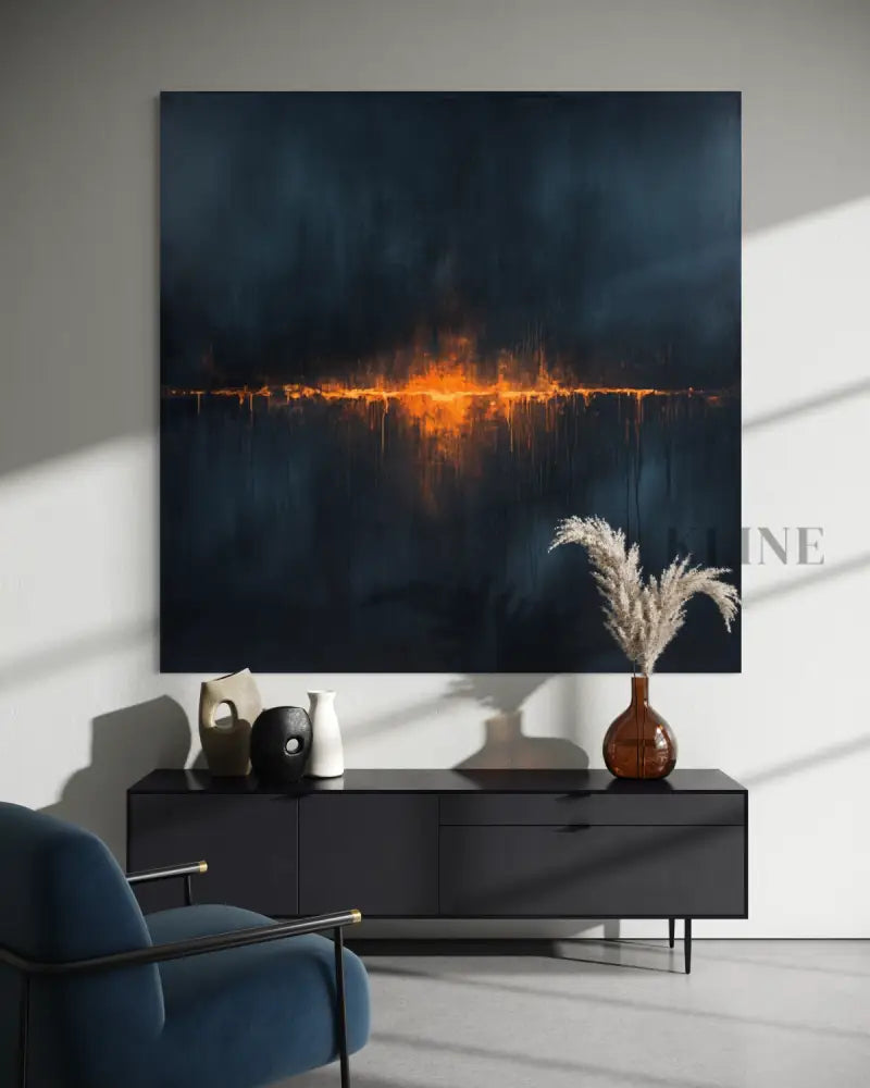 Hope on the Dark Water - Hand Painting
