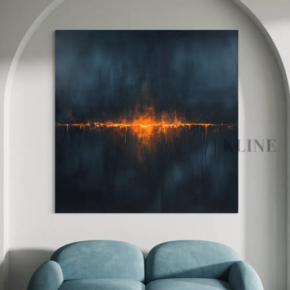 Hope on the Dark Water - Hand Painting