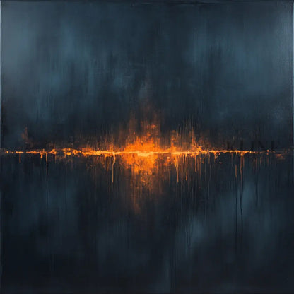 Hope on the Dark Water - Hand Painting