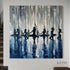 Indigo Pirouettes - Hand Painting