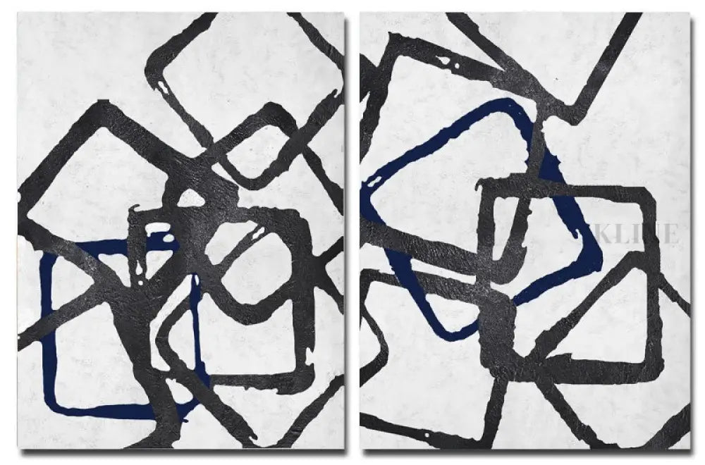 Interchange Set - Kline Collective Canvas Wall Art Sets