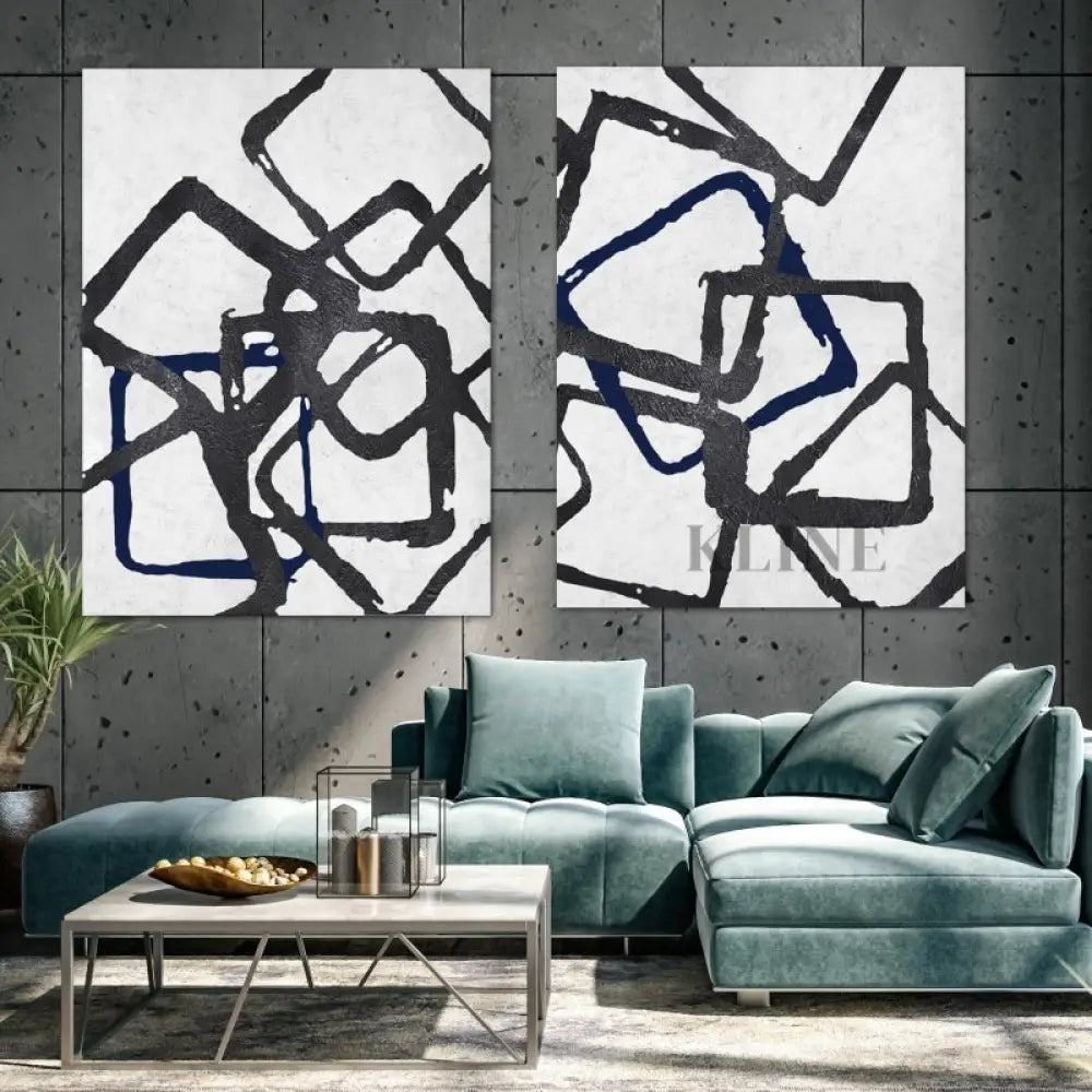 Interchange Set - Kline Collective Arte della parete per salotto
