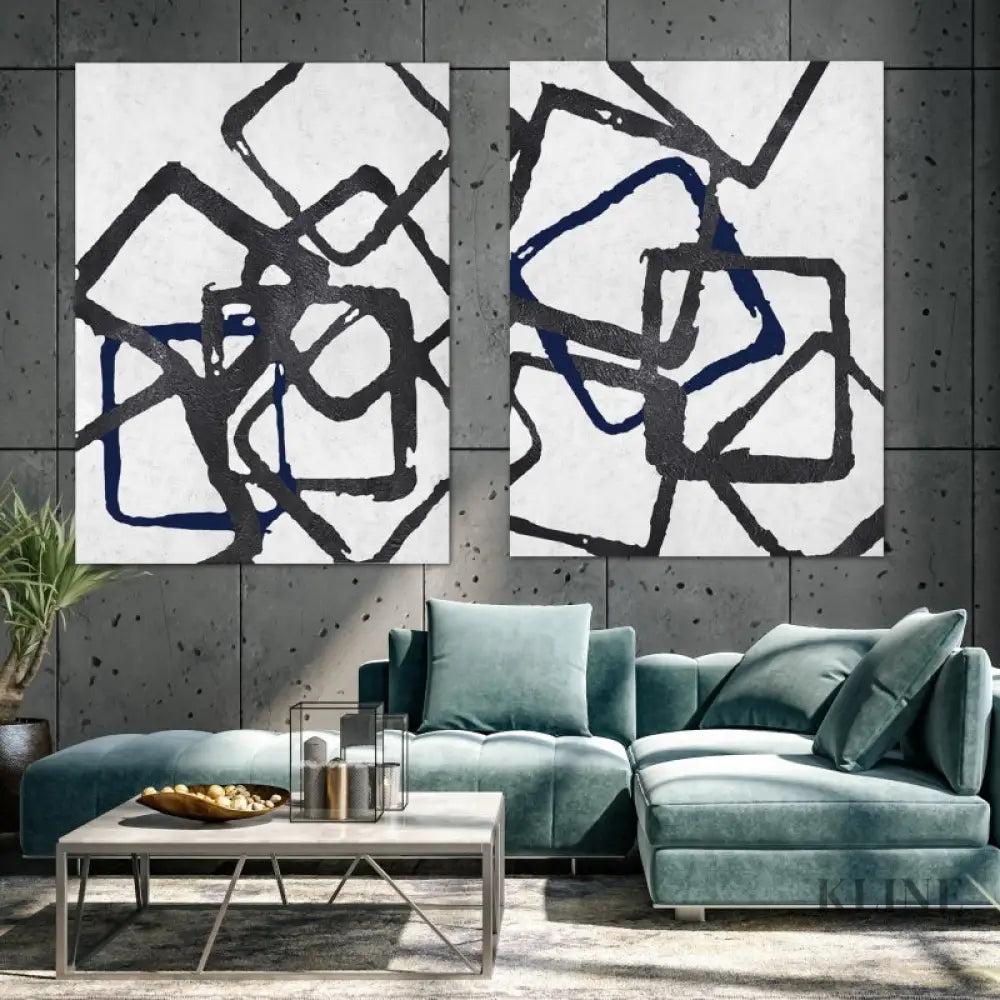 Interchange Set - Kline Collective Conjuntos de arte de pared en lienzo