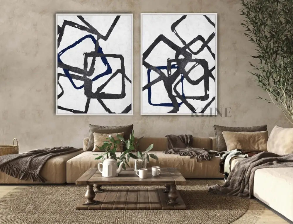 Interchange Set - Kline Collective Arte della parete per salotto