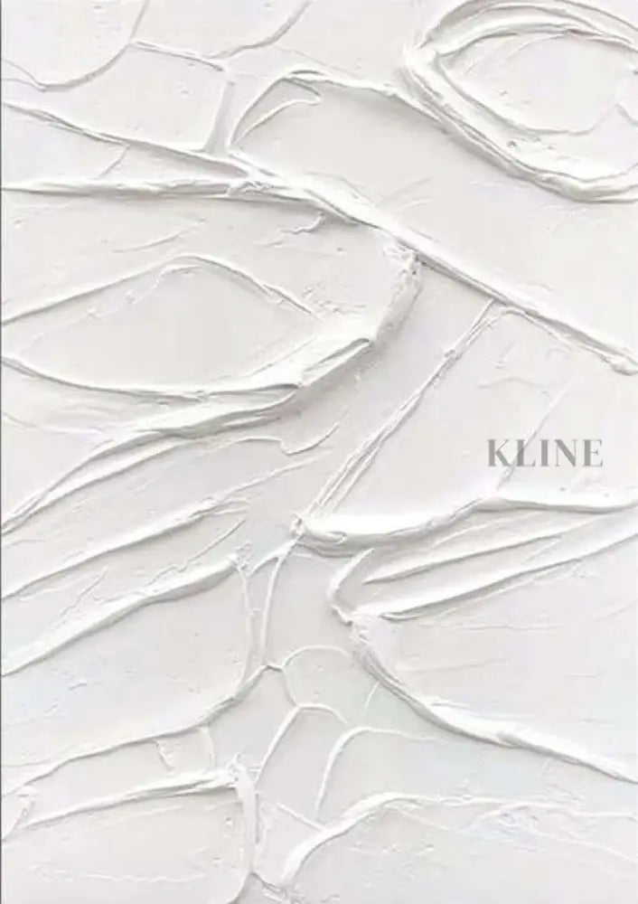 Ivory - Hand Painting Art mural blanc