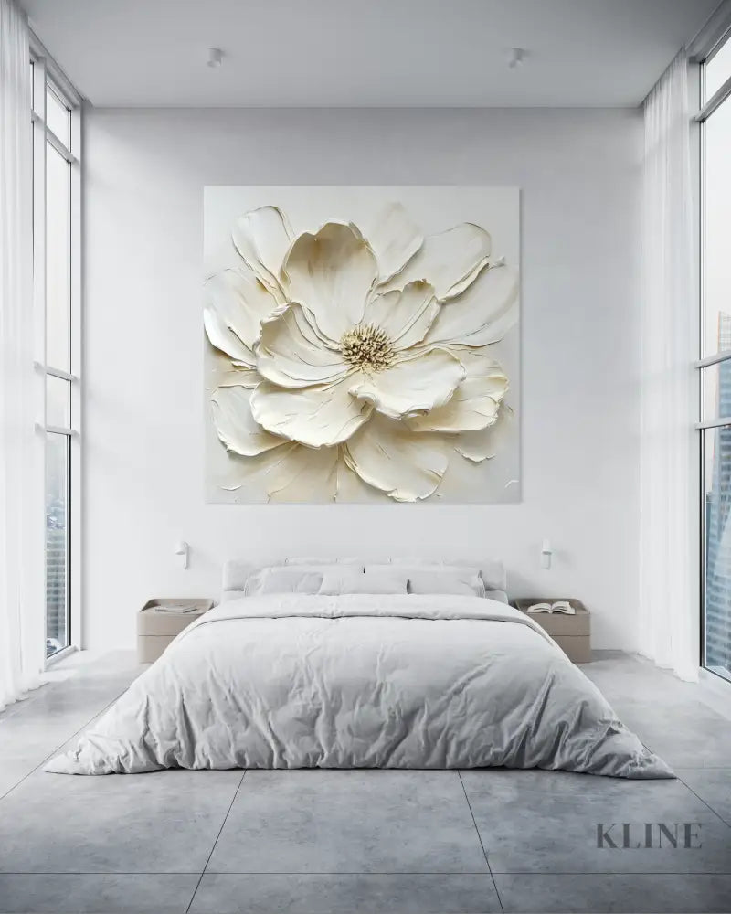 Ivory Magnolia - Hand Painting Original Paintings for Sale
