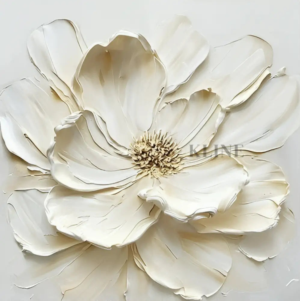 Ivory Magnolia - Hand Painting