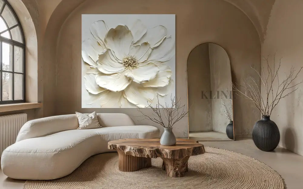 Ivory Magnolia - Hand Painting